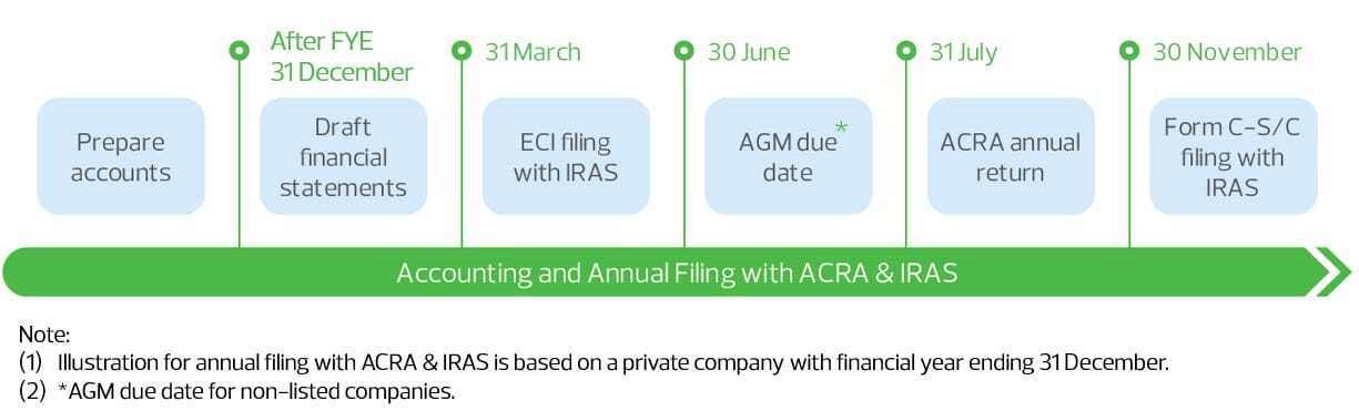 Accounting and Annual Filling with ACRA and IRAS