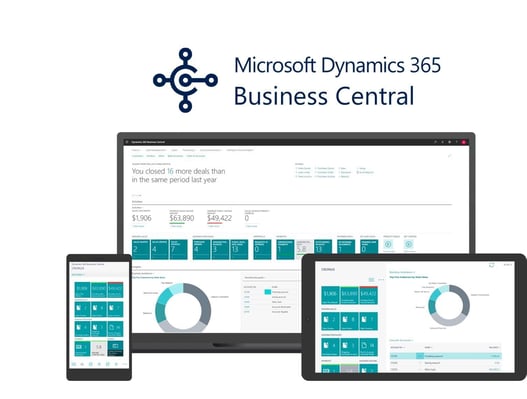 Interface of Microsoft Business Central